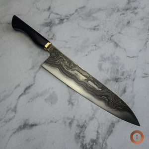 Turner x Taira Random Mosaic Gyuto 265mm